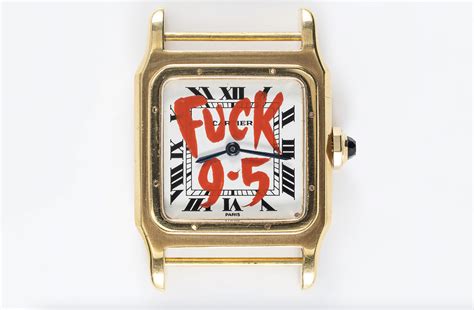 fuck 9-5 watch replica|A Brooklyn Artist Painted ‘F*** 9.